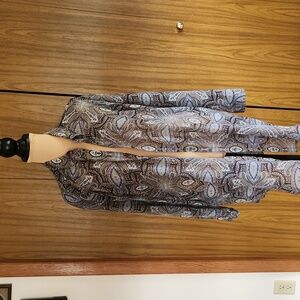 J. Jill Multicolor Paisley Button Down Shirt. Tunic Length